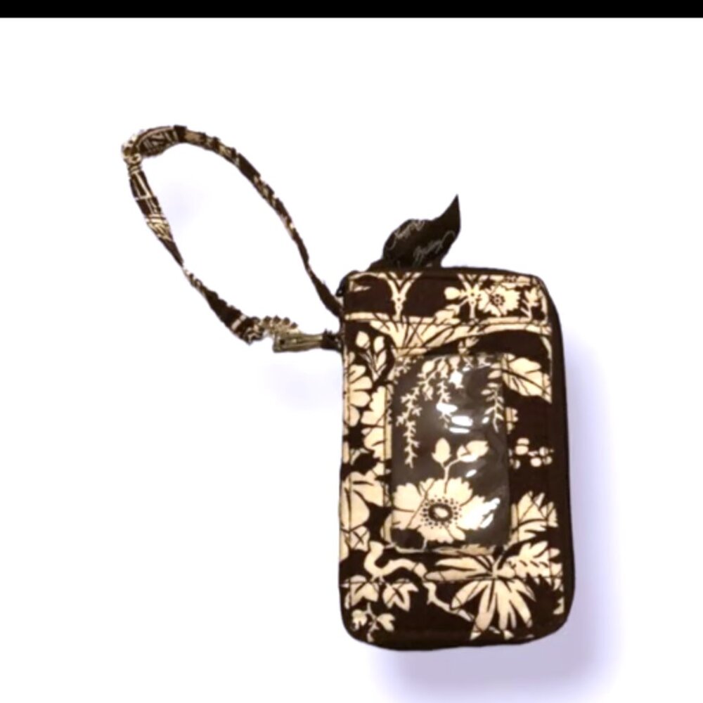 Vera Bradley Imperial Toile Print Wristlet Wallet EUC